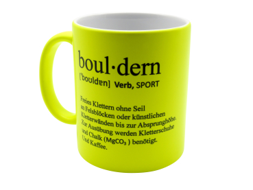TASSE I DEFINITON BOULDERN I NEON GELB